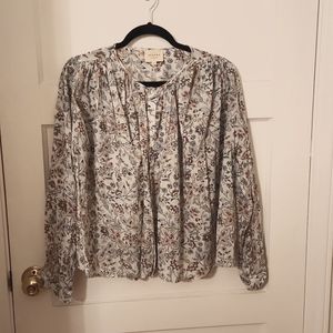 Sezane Floral Blouse